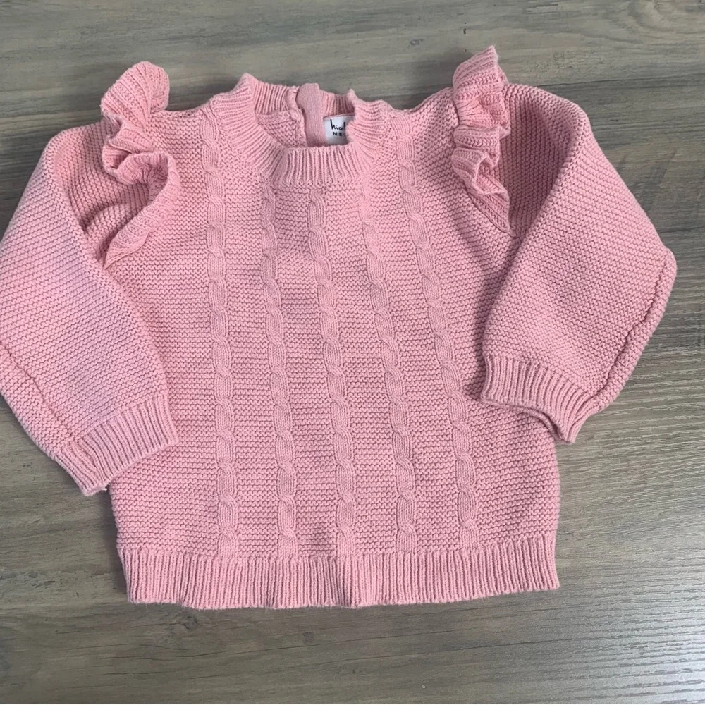 Nicole by Nicole‎ Miller baby girl sweater set top and bottom set size 24 months